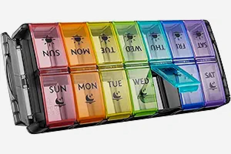 Weekly Pill Organizer Image of a Weekly Pill Organizer
