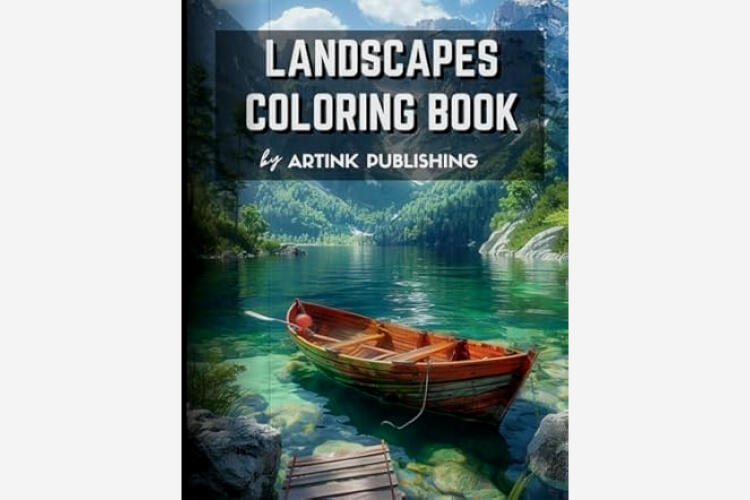 Image of a landscapes Coloring Book